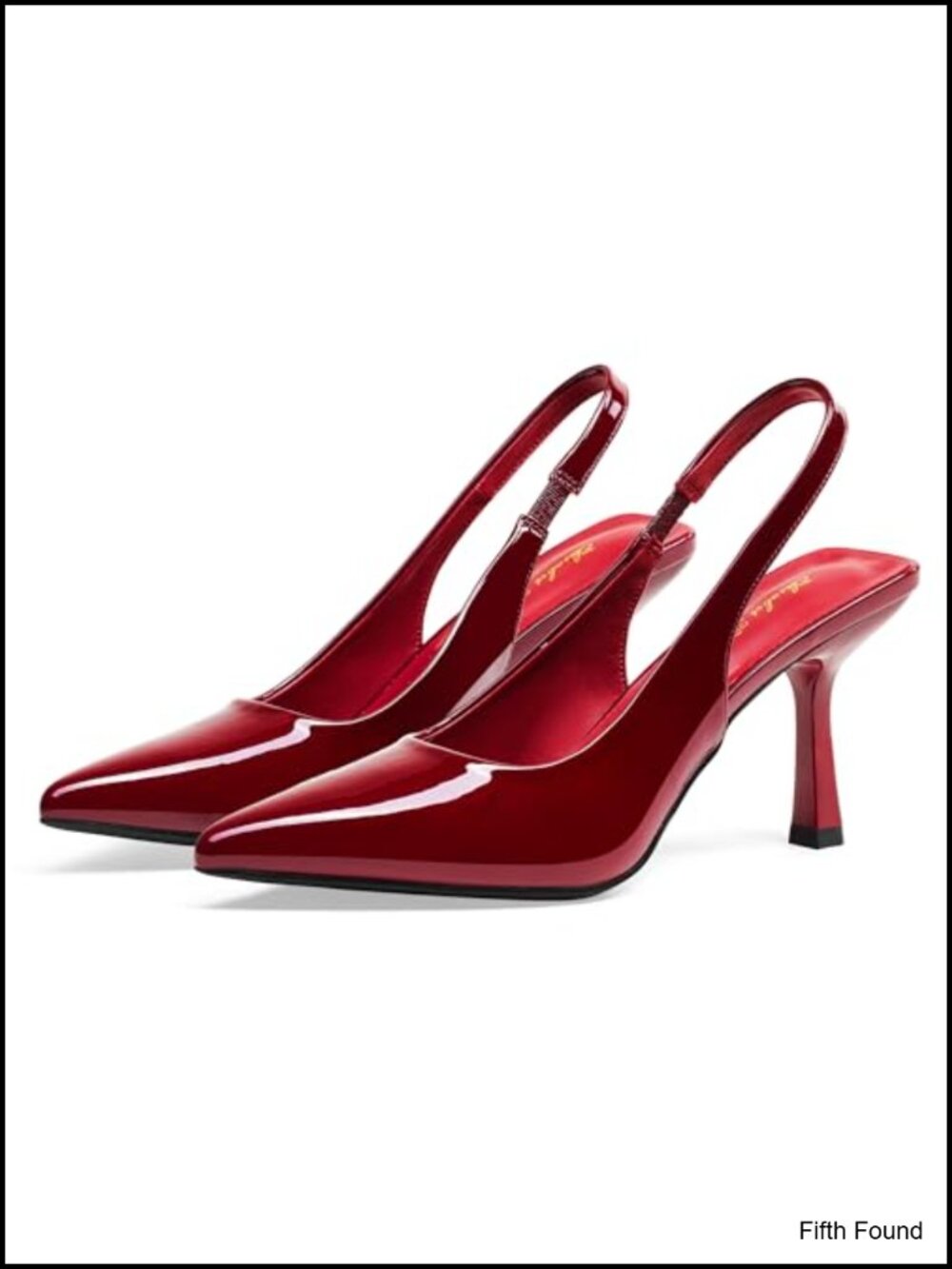 Slingback Stiletto Pumps Pointed Closed Toe Heels